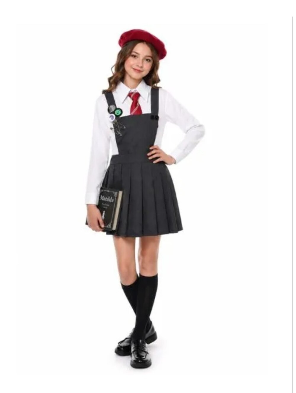 Little Matilda Costume School Uniform Matilda the Musical Cosplay Suit Halloween